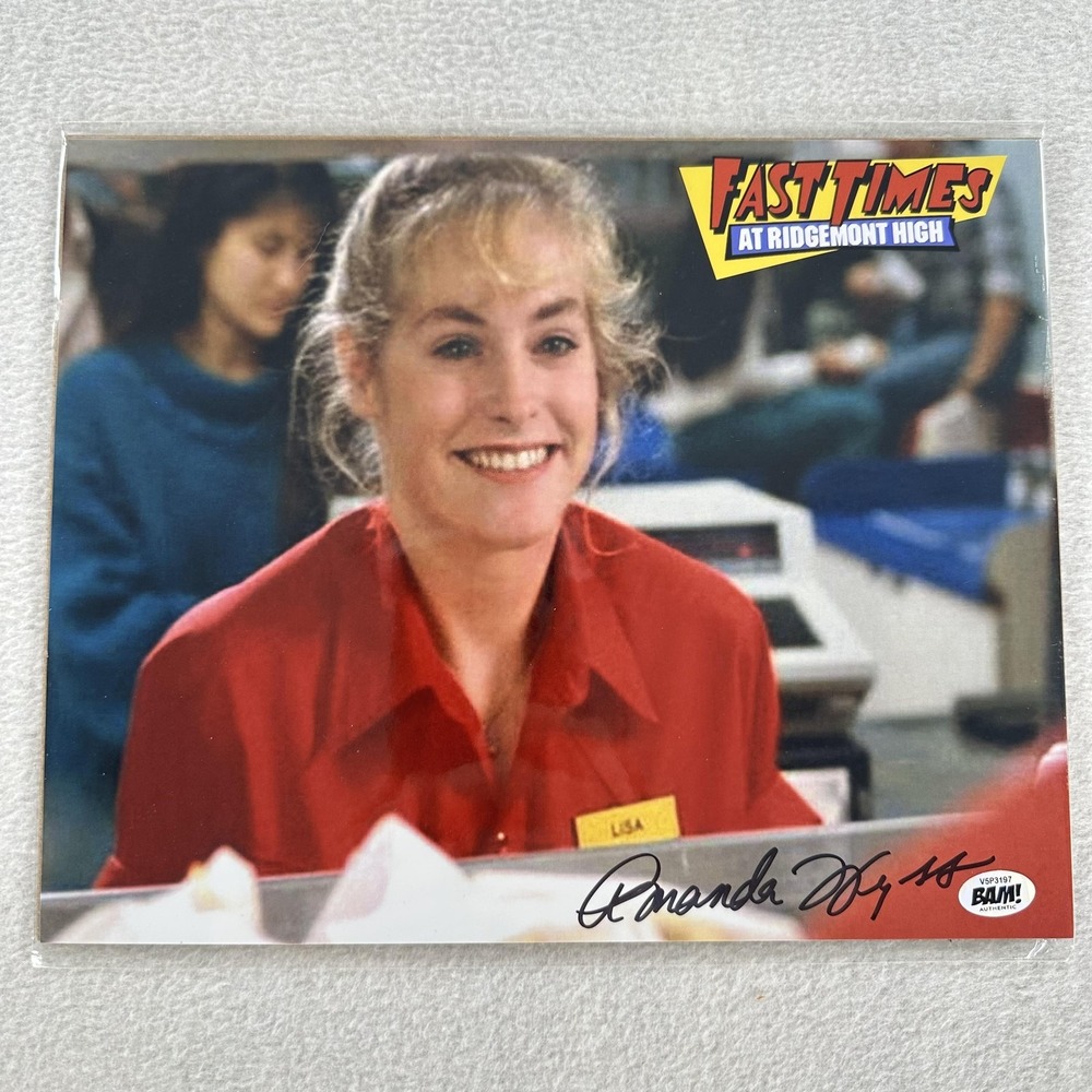 AMANDA WYSS Autographed Signed‎ BAM COA 8x10 Photo Actress Ridgemont High Lisa